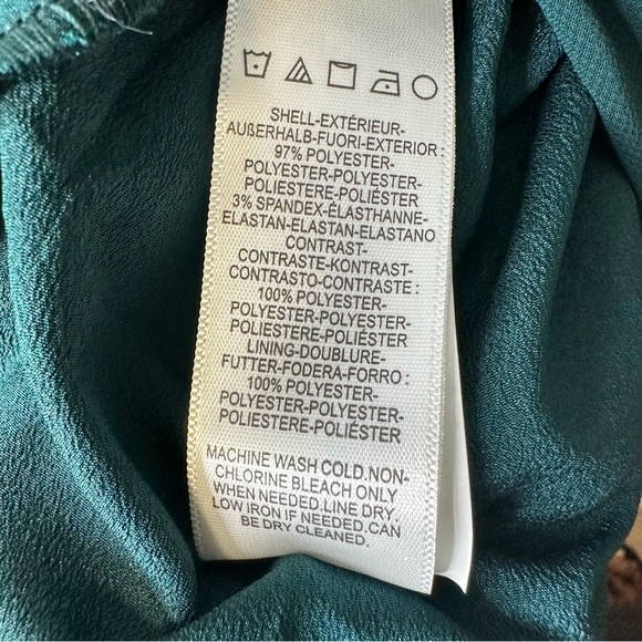 NWT Dress the Population Corey Chiffon Dress in Green size Medium. - Picture 7 of 8